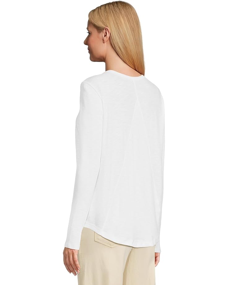Elliott Lauren Garment Dye Tees - Long Sleeve Round Neck Tee with Rib Sleeve and Back Gusset - #3 of 5