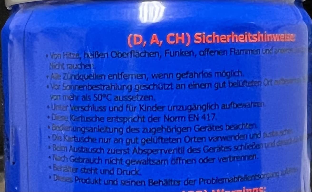 25x Gaskartusche 227g + GRATIS pro Bestellung 1x BILDMAGNET! Butan Gaskocher Brenner Gas blau
