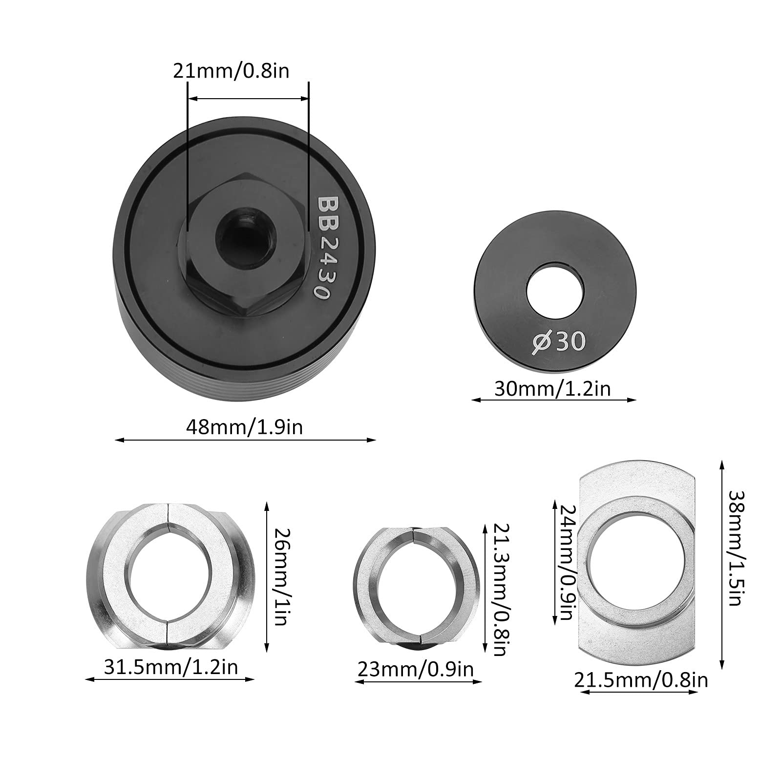Kit De Herramientas Para Bicicleta, Prensa De Bicicleta En El Soporte Inferior, Instalación De Fuerza Estática, Herramienta De Extracción Del Soporte Inferior De La Bicicleta Para BB86/30/92/PF30