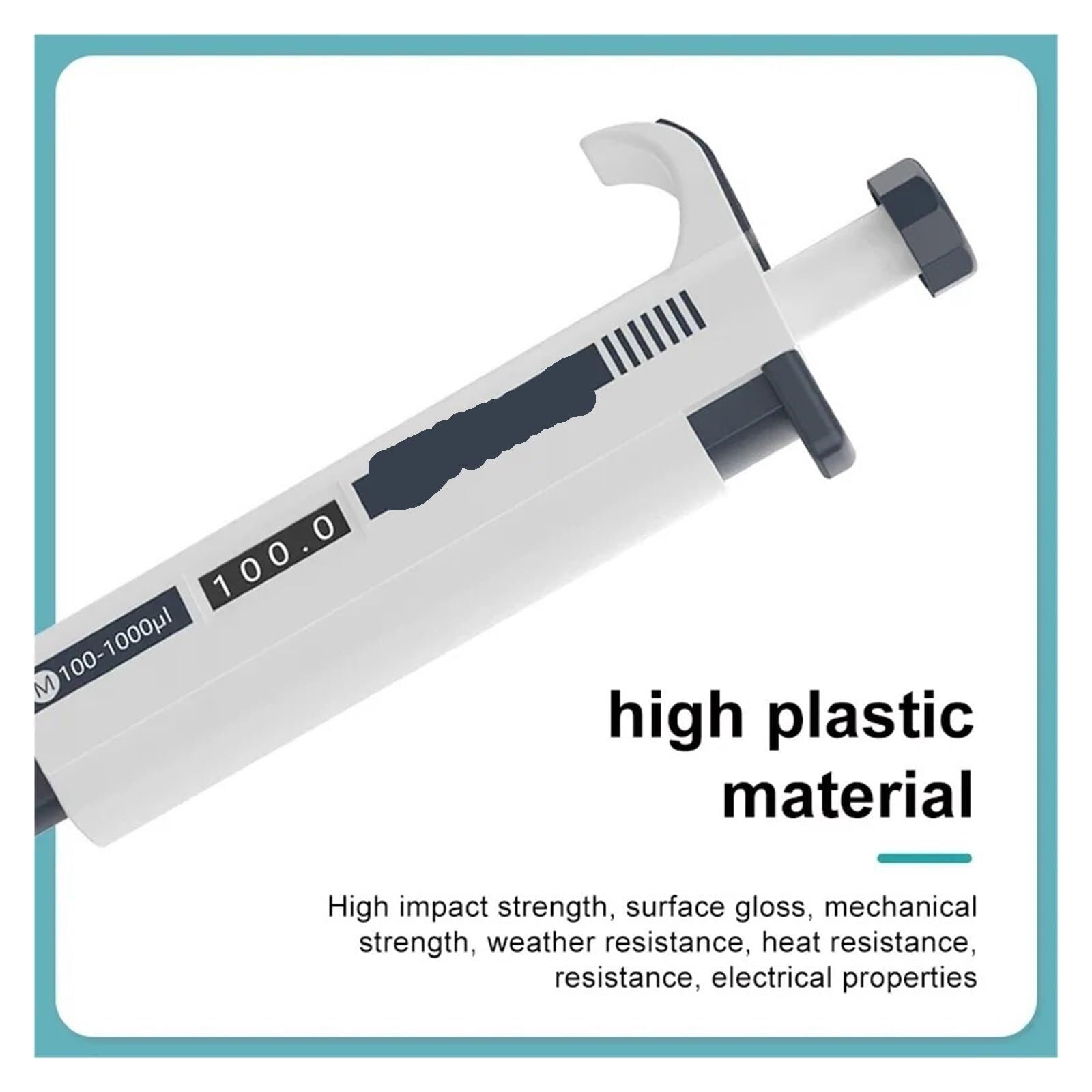 Pipeta Micropipeta De Laboratorio, Pipeta Digital Automática, Equipo Químico Plástico Ajustable Con Puntas 0,1-10ml, 2 Uds para laboratorio(M500-5000ul)