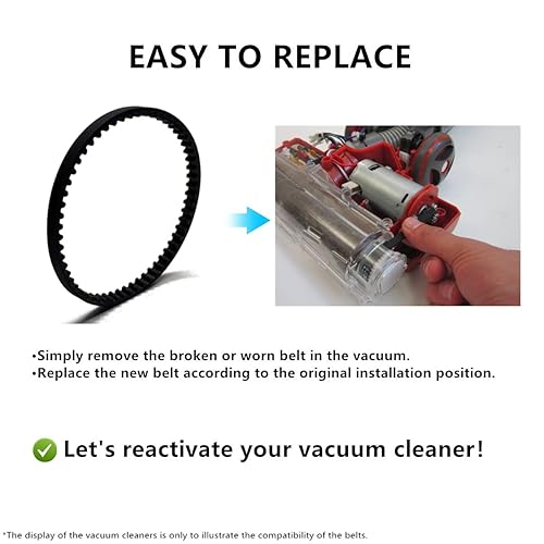 Miniatura 5 de Correas de repuesto para aspiradora vertical Shark Rocket HV300 HV301 HV302 HV305 HV308 HV310 HV320 HV322 HV380 HV345 ZS350 ZS350C ZS351 ZS351C