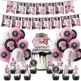 Soccer Star Birthday Party Decoration, Include Happy Birthday Banner, Cake Topper, Latex Balloons, for Soccer Theme Fans, Kids Party Supplies