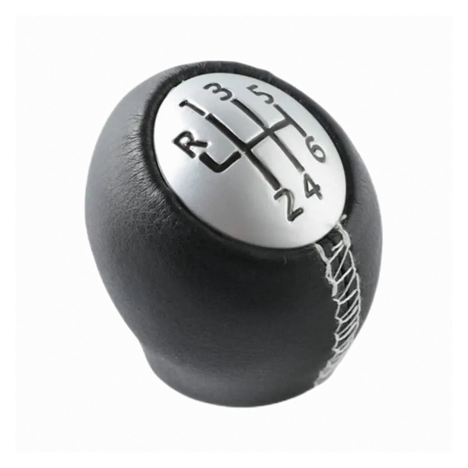 Htvtkrfgrl Leatherwhite 6 Speed For Vauxhall For Opel Movano Vivaro For Megane Sporty Shift Lever Knob