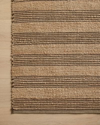 Image of Loloi Chris Loves Julia Judy Natural /Chocolate 5'-0 inch x 7'-6 inch Area Rug
