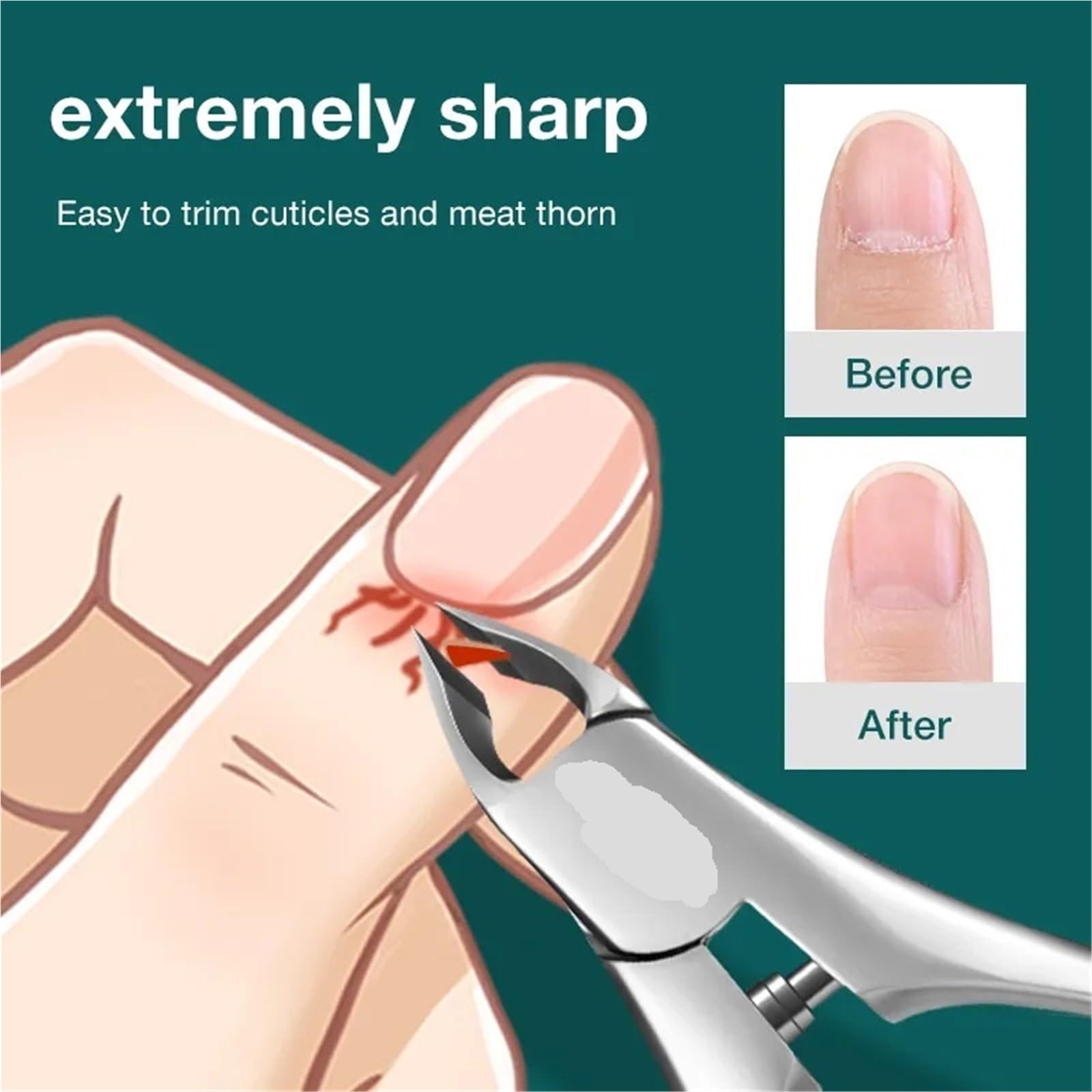 Tronchesino Cuticole Tronchesi for cuticole per Manicurista | For la cura delle unghie Strumenti professionali in acciaio inossidabile(Mr-9903plus)