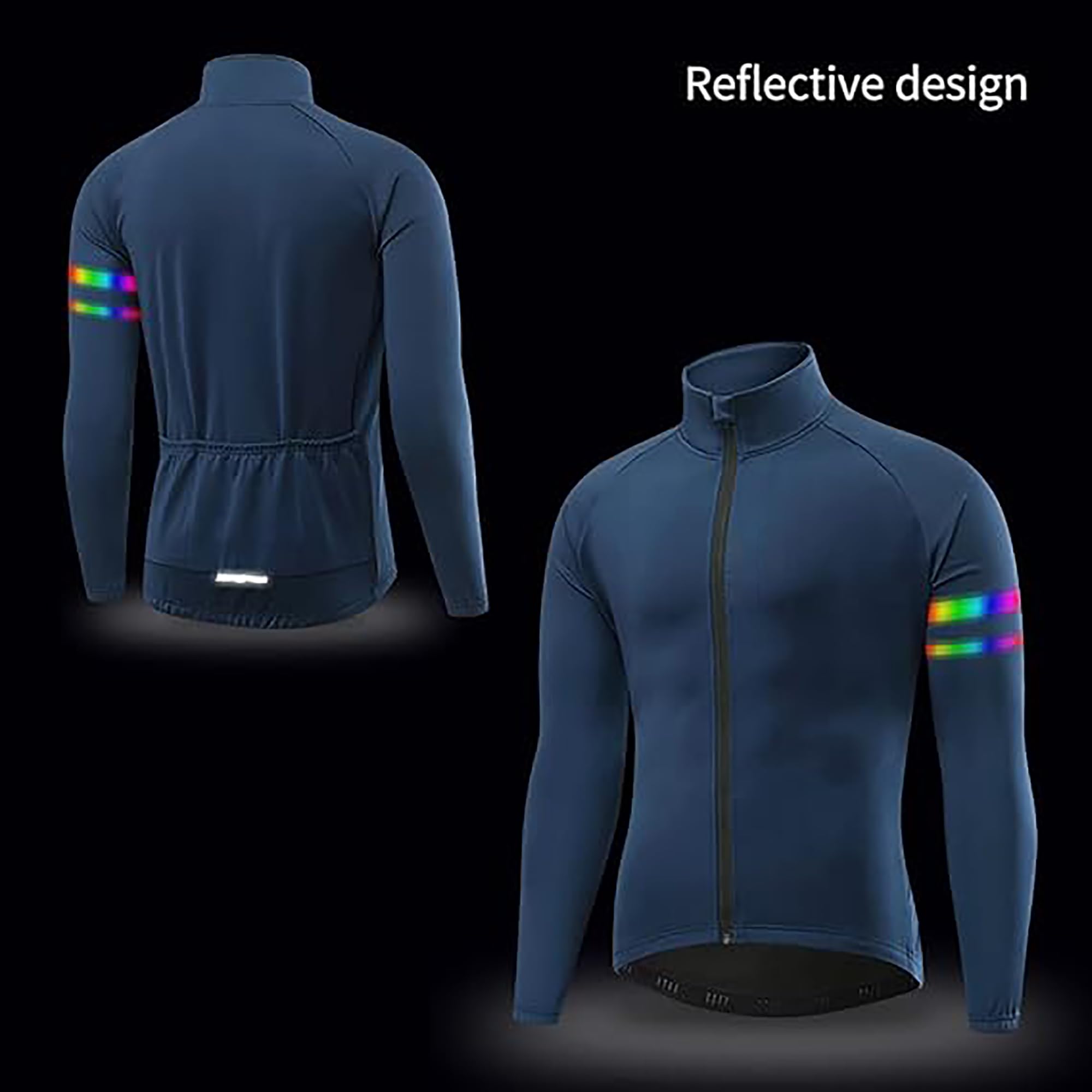 Chaqueta Cortavientos Ciclismo para Hombre, Waterproof Cycling Jacket, MTB Jacket, Ropa Deportiva Transpirable Ligera con Bolsillos para Senderismo Exteriores al Aire Libre
