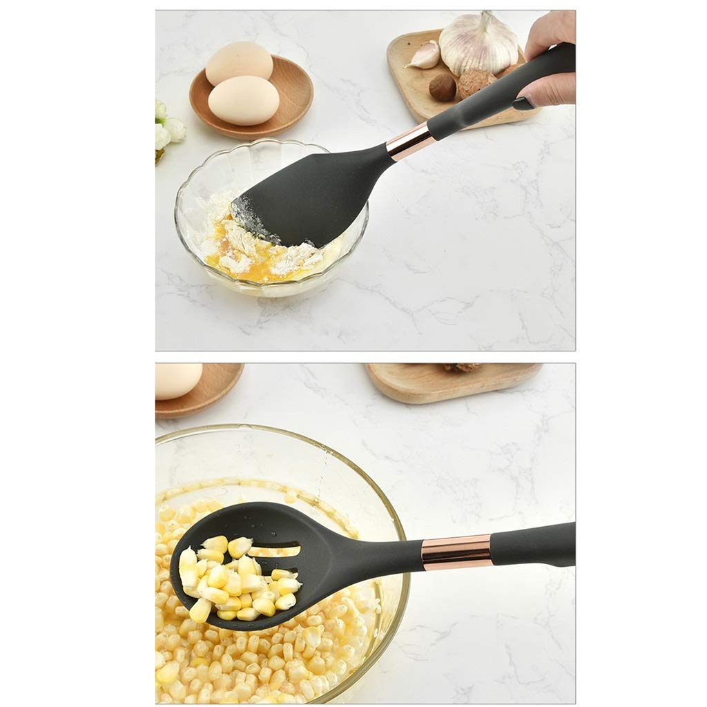 Utensilios de cocina antiadherentes, herramientas para hornear, espátula de silicona resistente al calor, utensilios de cocina, juego de accesorios