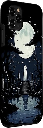 Miniatura 3 de Funda espeluznante para iPhone 11 Pro Max Ghost Halloween Cemetery