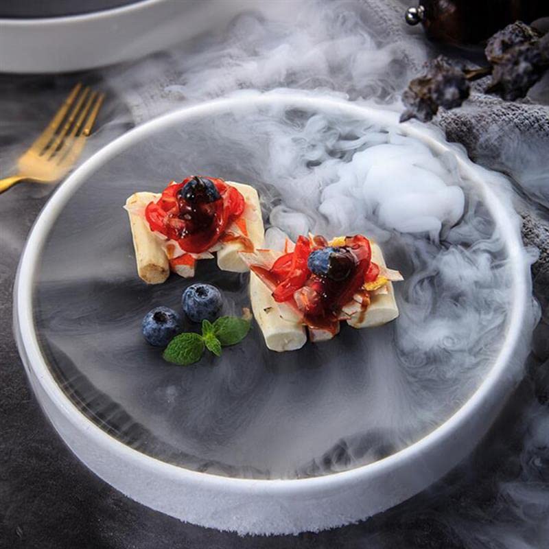 VIRUL Sashimi japonés Plato de Hielo seco salmón mariscos Sushi Plato de cerámica Postre Aperitivo Plato Restaurante vajilla