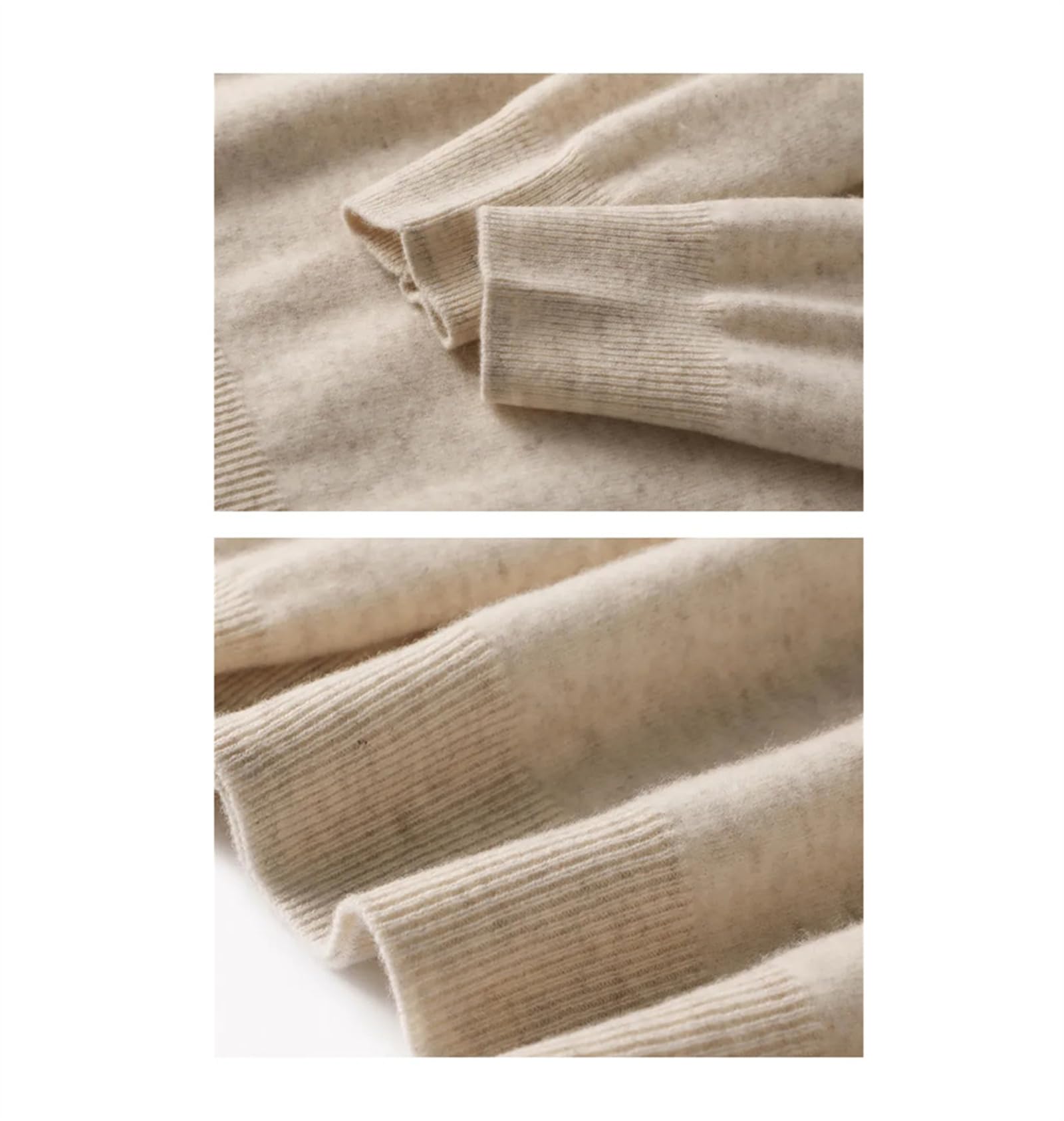 Haitpant Damen-Pullover aus 100 % Wolle, Kaschmir, Herbst, Winter, koreanischer Rundkragen, lässig, Strickjacke, Tops