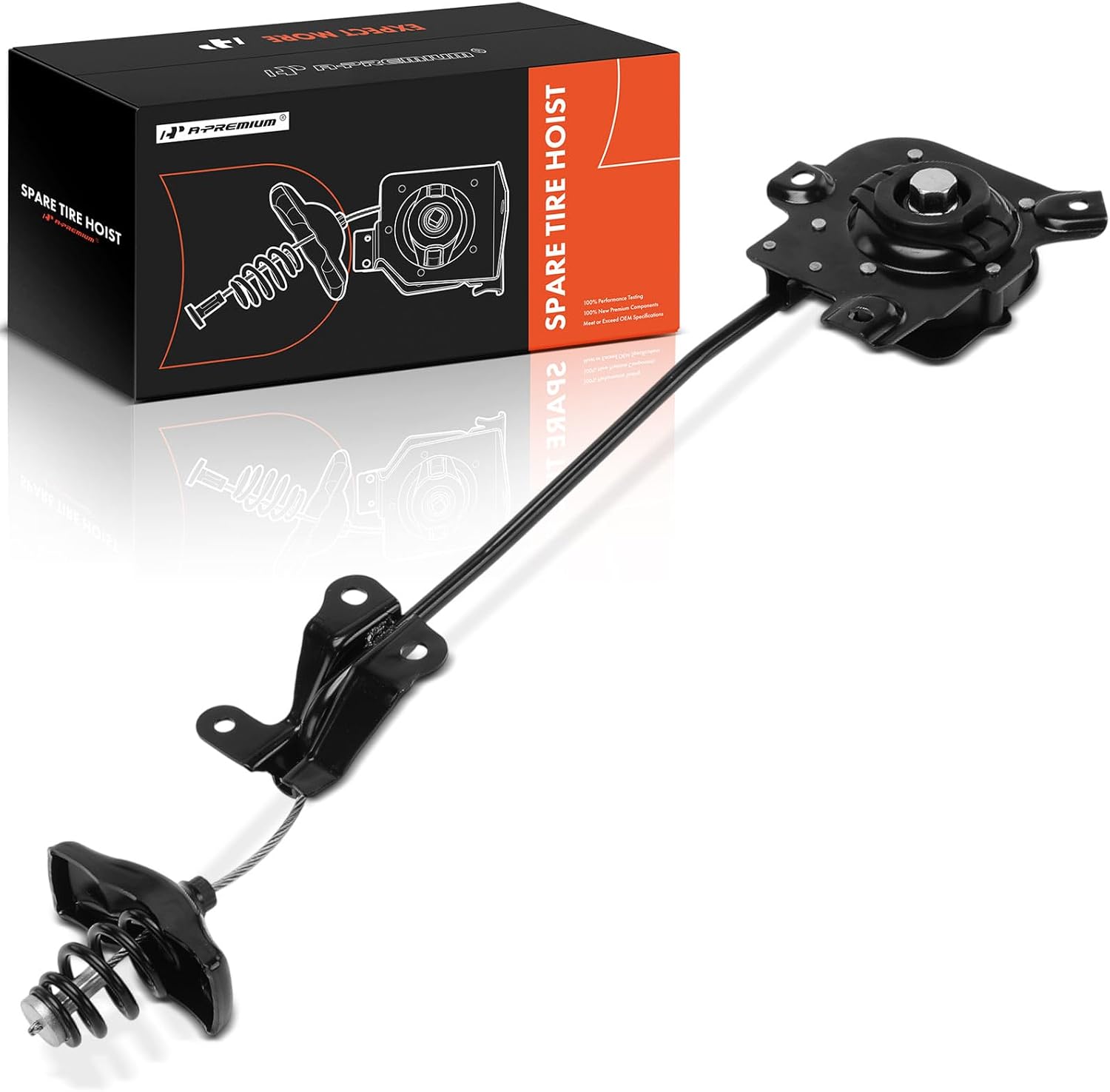 A-Premium Spare Tire Hoist Spare Tire Winch Carrier Compatible with Hyundai Palisade 2020 2021 2022 2023 2024, Sport Utility