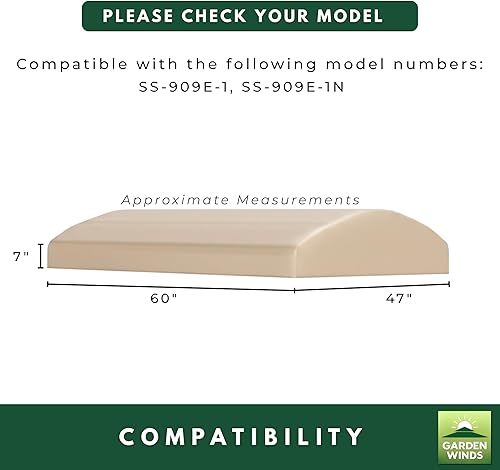 Miniatura 5 de Garden Winds Cubierta superior de toldo de repuesto para Garden Treasures SS-909E-1 Swing - RipLock 350 - True Navy