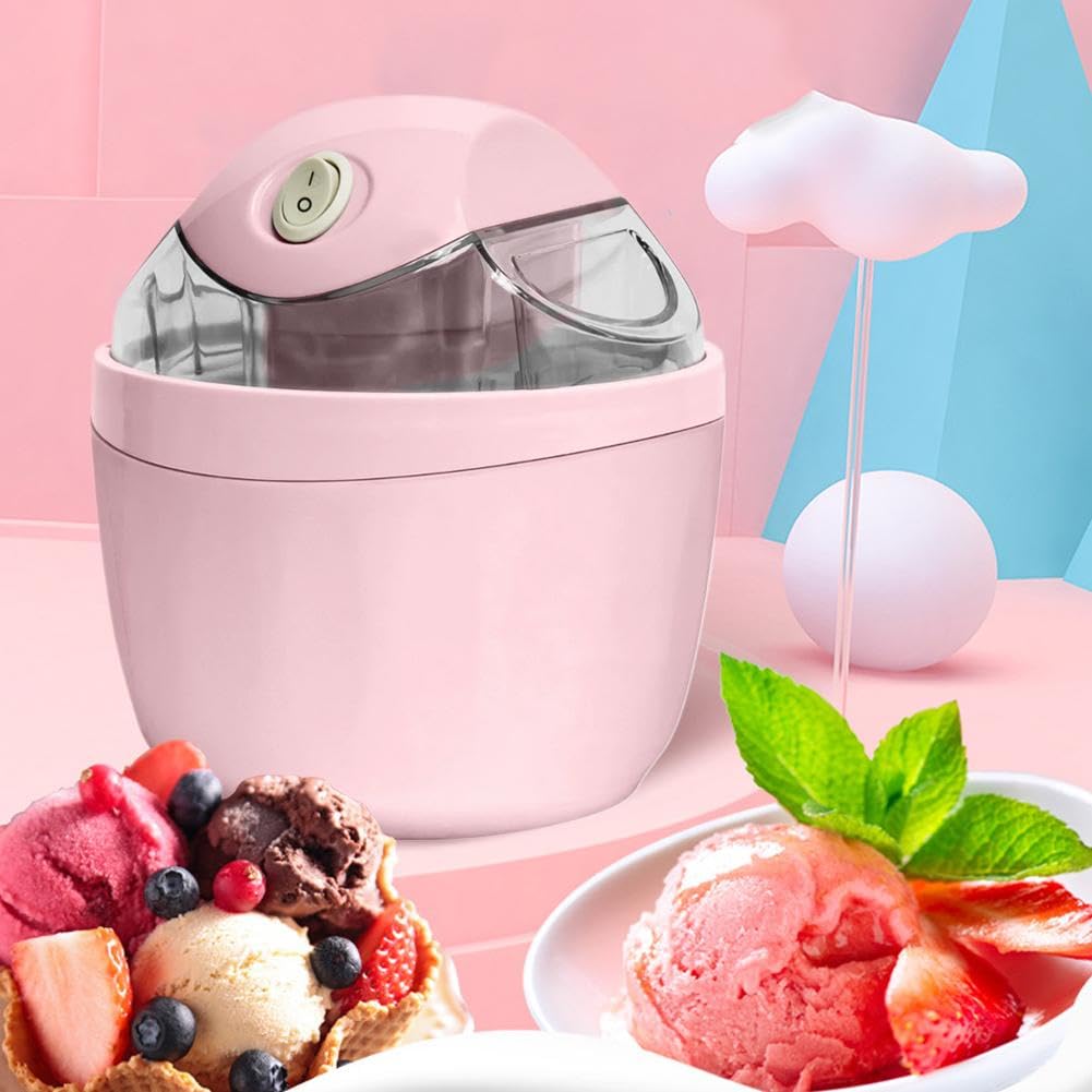 Mini máquina de helados para el hogar, mini máquina eléctrica rápida de 15 minutos, máquina personal de helado y sorbete, máquina eléctrica compacta para cocina, golosinas familiares