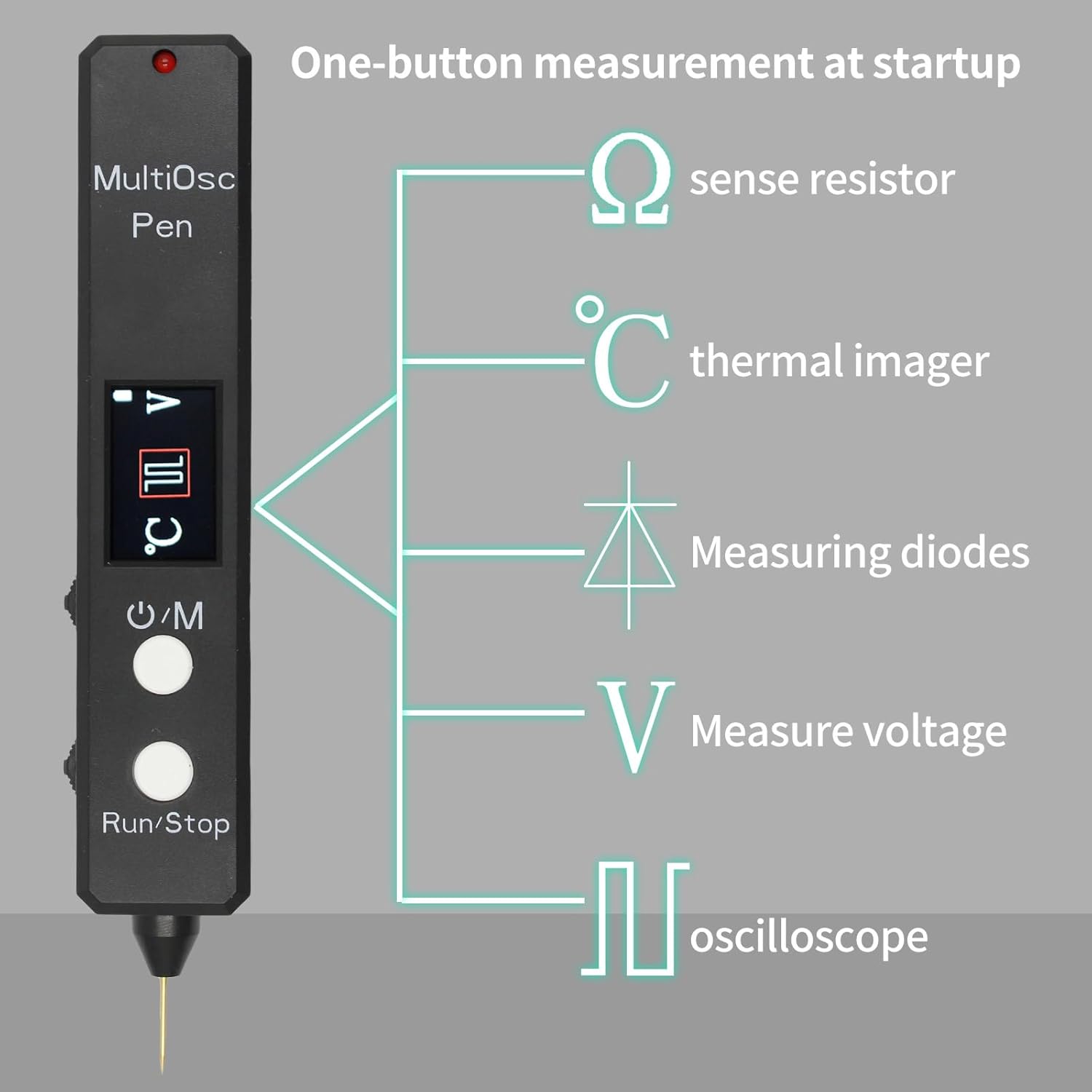 高精度オシロスコープテスター -40℃～300℃ サーマルイメージャー 多機能抵抗ダイオード 電圧検出ペン デジタルオシロスコープ 2In1 デジタル  オシロスコープ マルチメータ リアルタイム サンプリング レート 48MSa/s 真の実 Amazon | デジタルオシロスコープ 2In1 ...