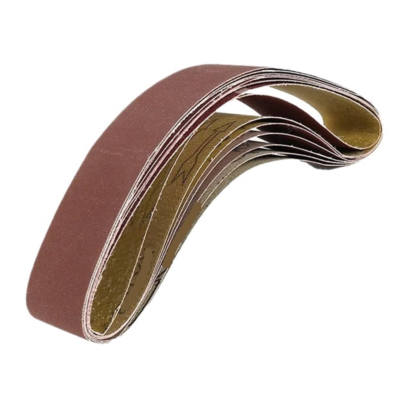 ZUOAHBDT Sander Belts Set, Sanding Belts 7Pcs 50x686mm 120-1000 Grit Metal Wood Polishing Reddish Brown(Mixture Grit)