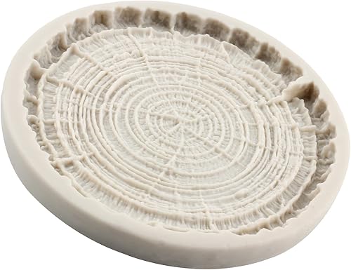 Miniatura 5 de MINFEIDMS Molde de silicona para pastel de tocón de árbol, moldes de silicona para corteza de madera para decoración de pasteles, decoración de