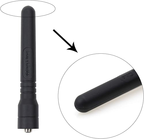 Miniatura 3 de Paquete de 2 antenas estándar UHF 400-470 MHz para radio Motorola Mag One BPR40 A8