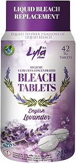 Ultra Max Bleach Tablets for Laundry and Cleaning. 42 Tablets 7.4 OZ Phosphate Free Replaces Liquid Bleach (Levander)
