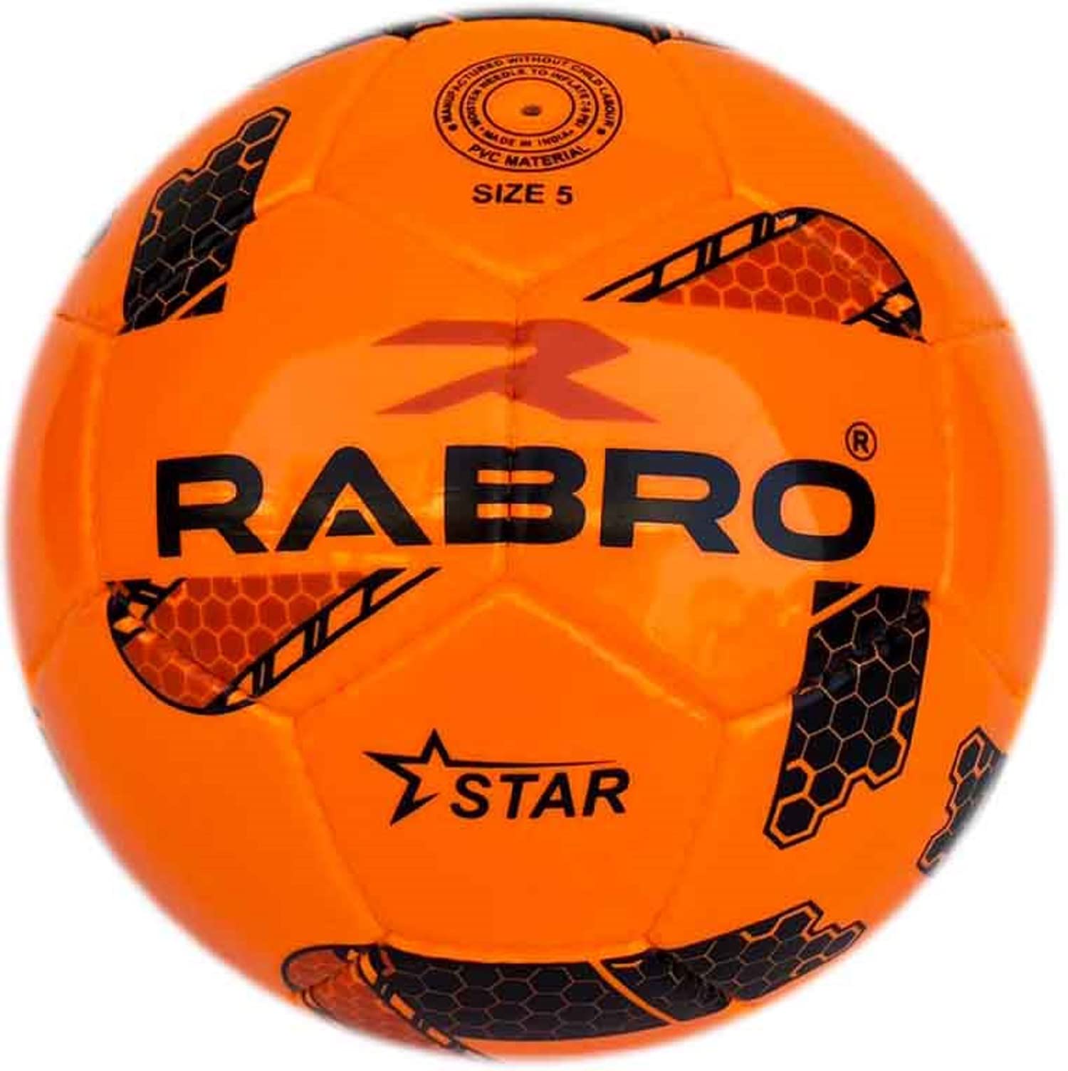 Rabro Football, Football Size 5, Orange Star Soccer PVC Football (B09T6LBGNL) Amazon Price History, Amazon Price Tracker