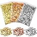 3 Paquetes de Copos Dorados de Pan de Oro Copos de Lámina Metálica Dorada de Imitación para Arte de Resina, Decoración de Uñas, Adornos Artesanales (Oro, Plata, Cobre)