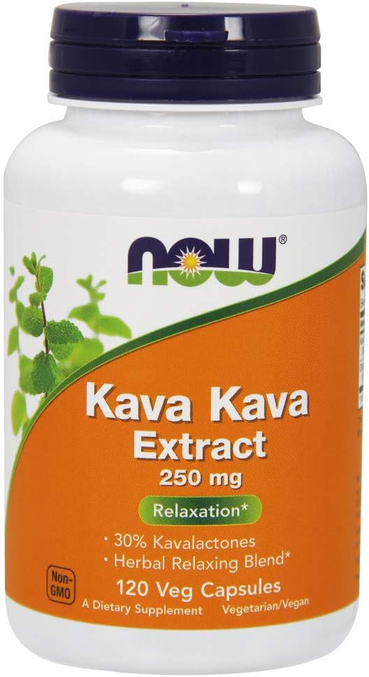 NOW Supplements, Kava Kava Extract 250 mg, 30% Kavalactones, Herbal Relaxation Blend*, 120 Veg Capsules : Health & Household