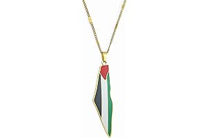 Palestine Pendant Map Necklace: Embrace Unity Through Jewelry