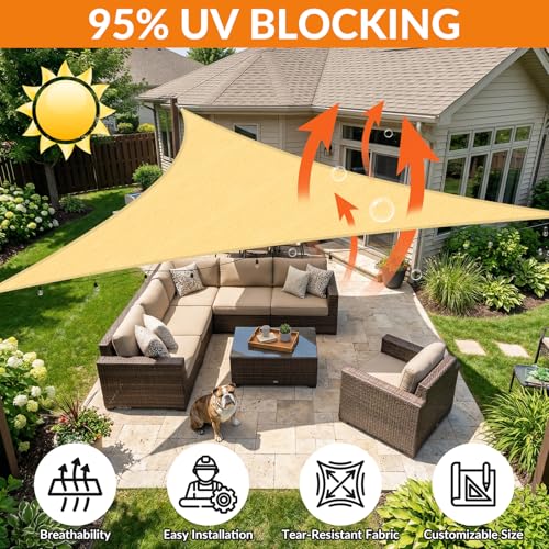 Image of KANAGAWA 18'X28' Sun Shade Sail Sand Curved Square Customizable