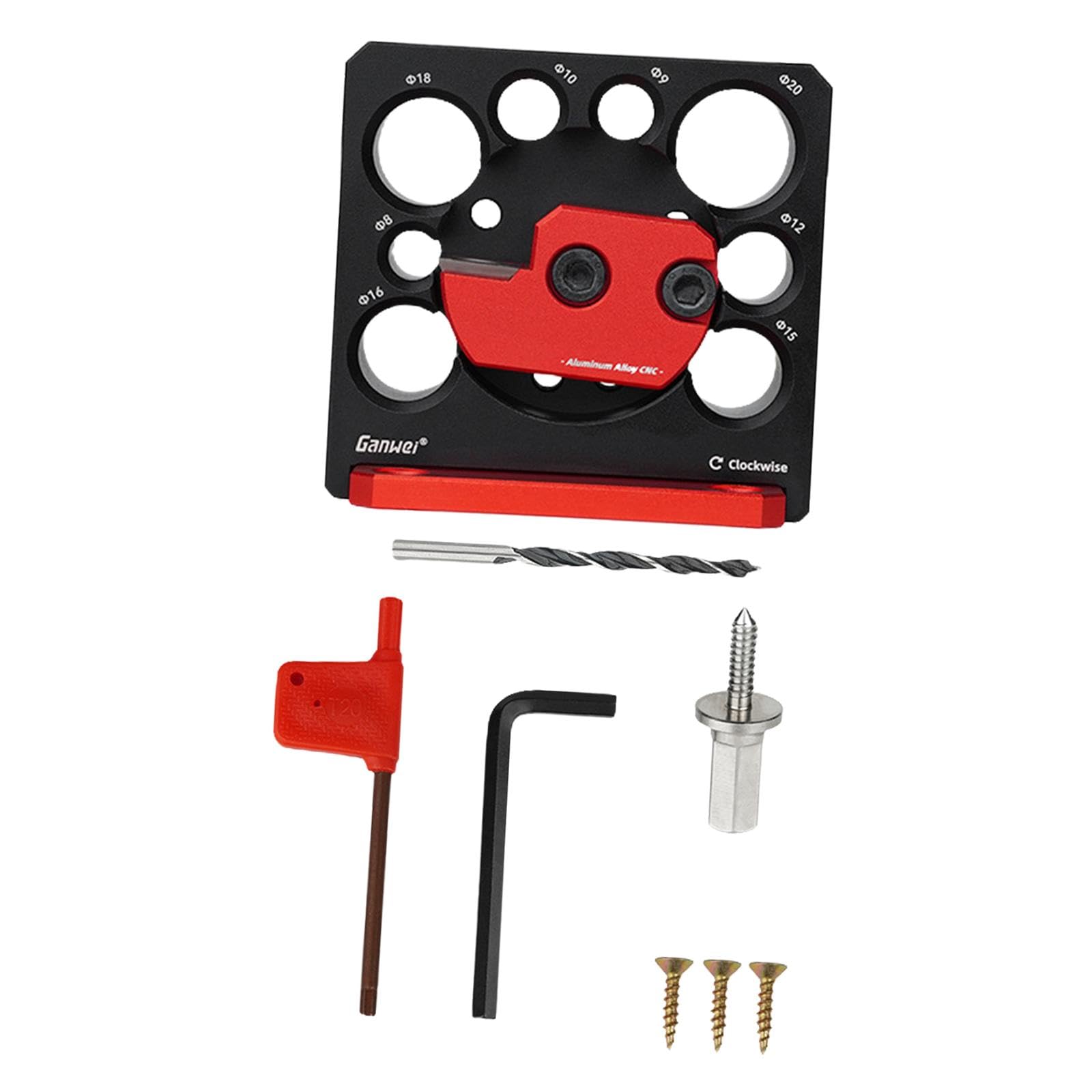 CLUB BOLLYWOOD® Adjustable Dowel Maker 8 Holes Dowel Plate for Drilling Dowel Rods Dowel Pin | Tools | Power Tools | Drill Bits | Drill Bits | 1 Carbide Inserts Dowel Maker