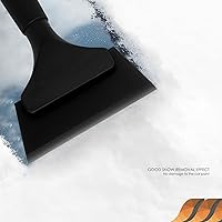 Vista 5 de EHDIS Rascador de parabrisas de goma de 5 pulgadas para automóvil, vidrio, espejo, ducha, puerta, baño (color negro, 2)