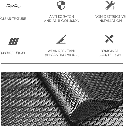 Miniatura 7 de Cubierta de fibra de carbono real para Porsche CayennePorsche Cayenne New Energy 2018-2025 Porsche Cayenne Accesorios (rojo)