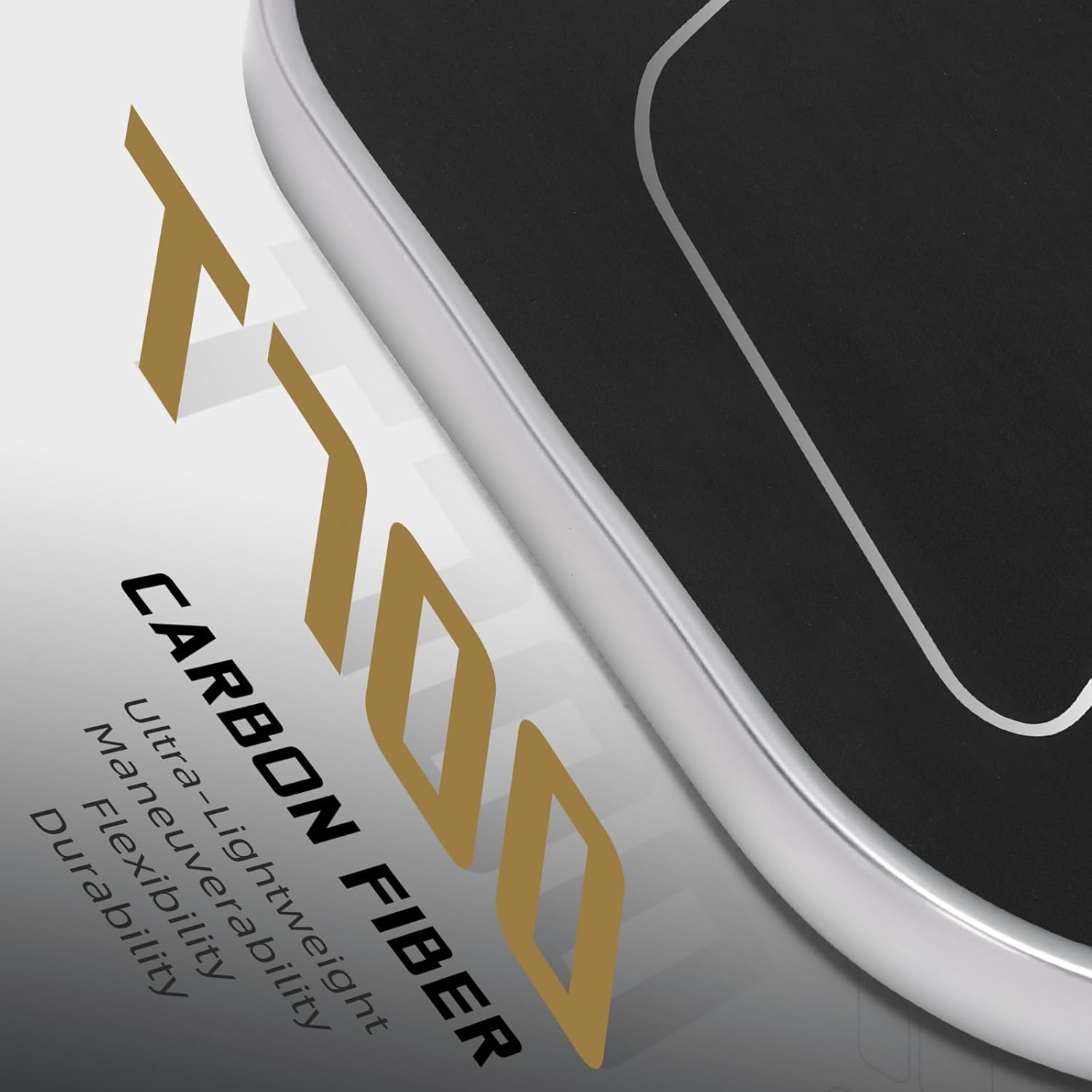 Raw Carbon Fiber Pickleball Paddles | T700 Pickleball Paddles with 16mm Polymer Honeycomb Core & Overgrips| Premium Pickle Ball Racket Enhanced Control & Spin & Power| USAPA Approved