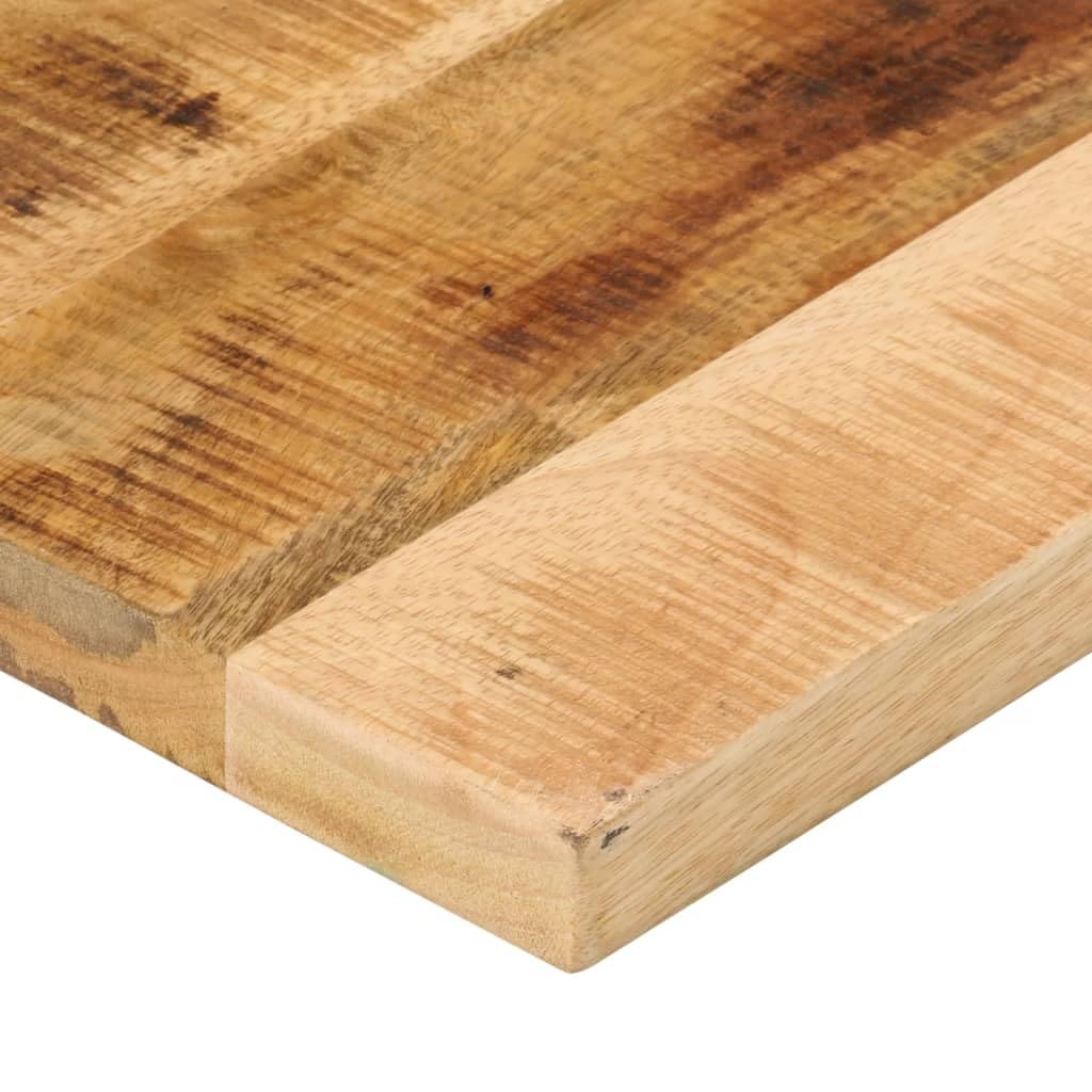 vidaXL Tischplatte, Holzplatte für Esstisch Couchtisch, Massivholzplatte Rustikales Design, Ersatztischplatte, 160x40x3,8cm Rechteckig Raues Massivholz Mango