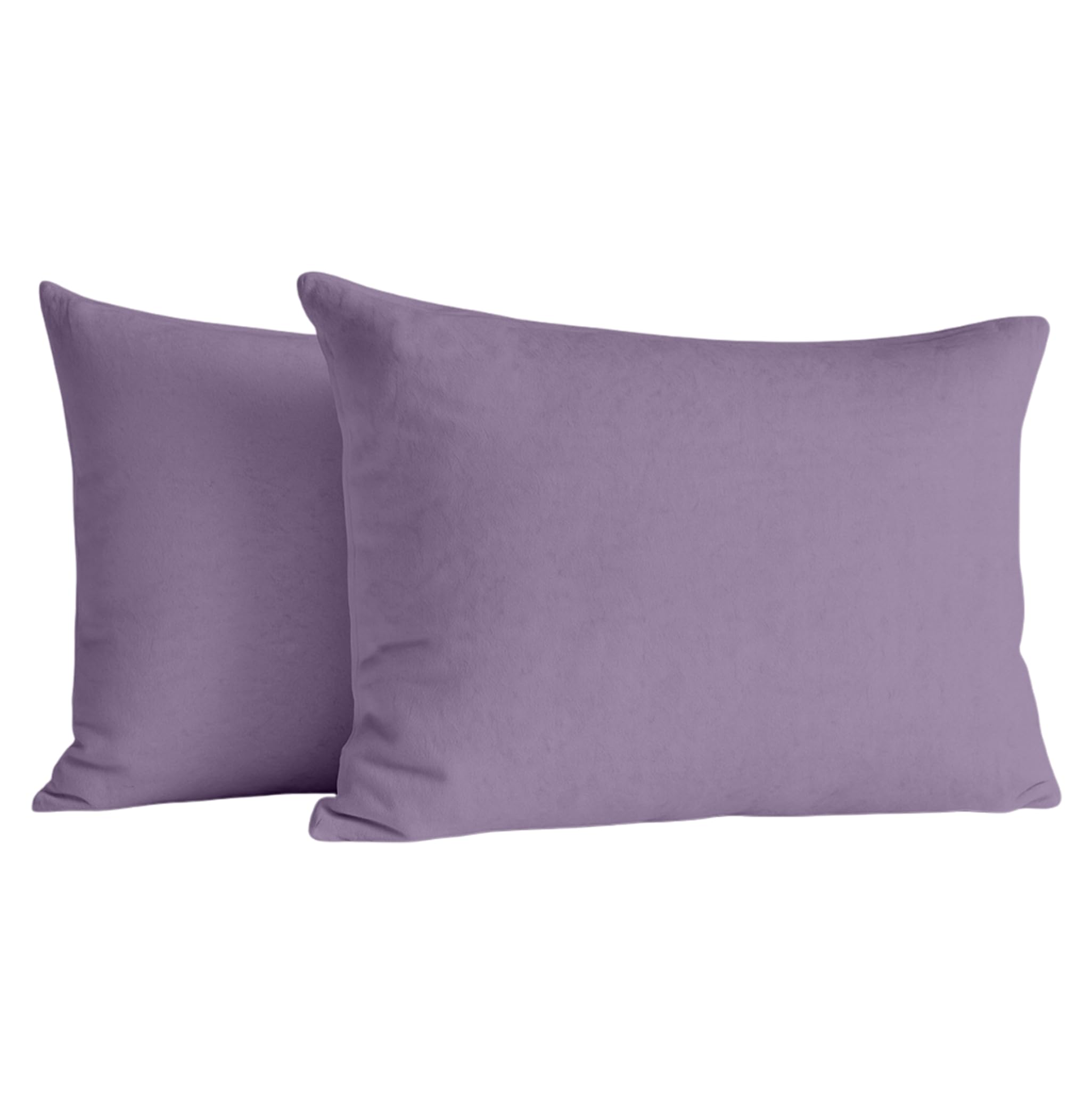 Egypto Lilac 100% Brushed Cotton Thermal Flannelette Pillowcase Pair - Soft, Cozy, Warm, Thermal Pillow Covers For Home, Bedroom Décor,