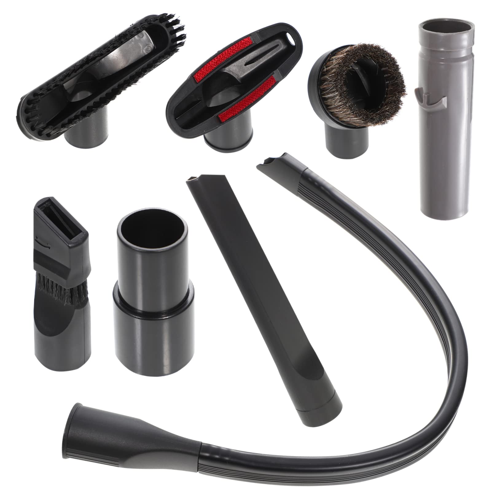 Brosse et buse d'aspirateur SOIMISS kit accessoires meuble et voiture noir