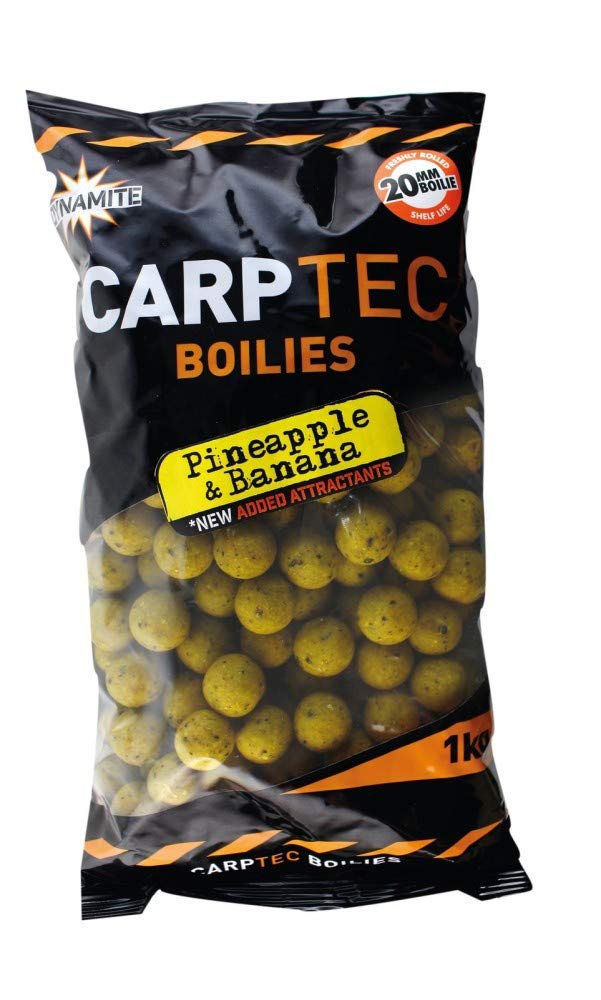 Dynamite Baits Bouillettes Carptec Boilies Pineapple & Banana (1kg - 20mm) — image 1