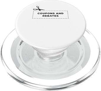 Coupons And Rebates Shopper Word Design PopSockets MagSafe PopGrip for iPhone