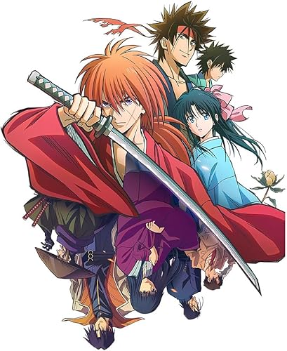 EARLFAMILY 5.1 pulgadas Cool Anime para Kenshin Caracter Car Pegatinas Personalidad Impermeable Calcomanía Van RV parachoques Ventana Portátil