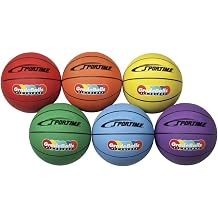 Sportime 1599267 27 in. Gradeball Rubber Junior Basketballs Set of 6