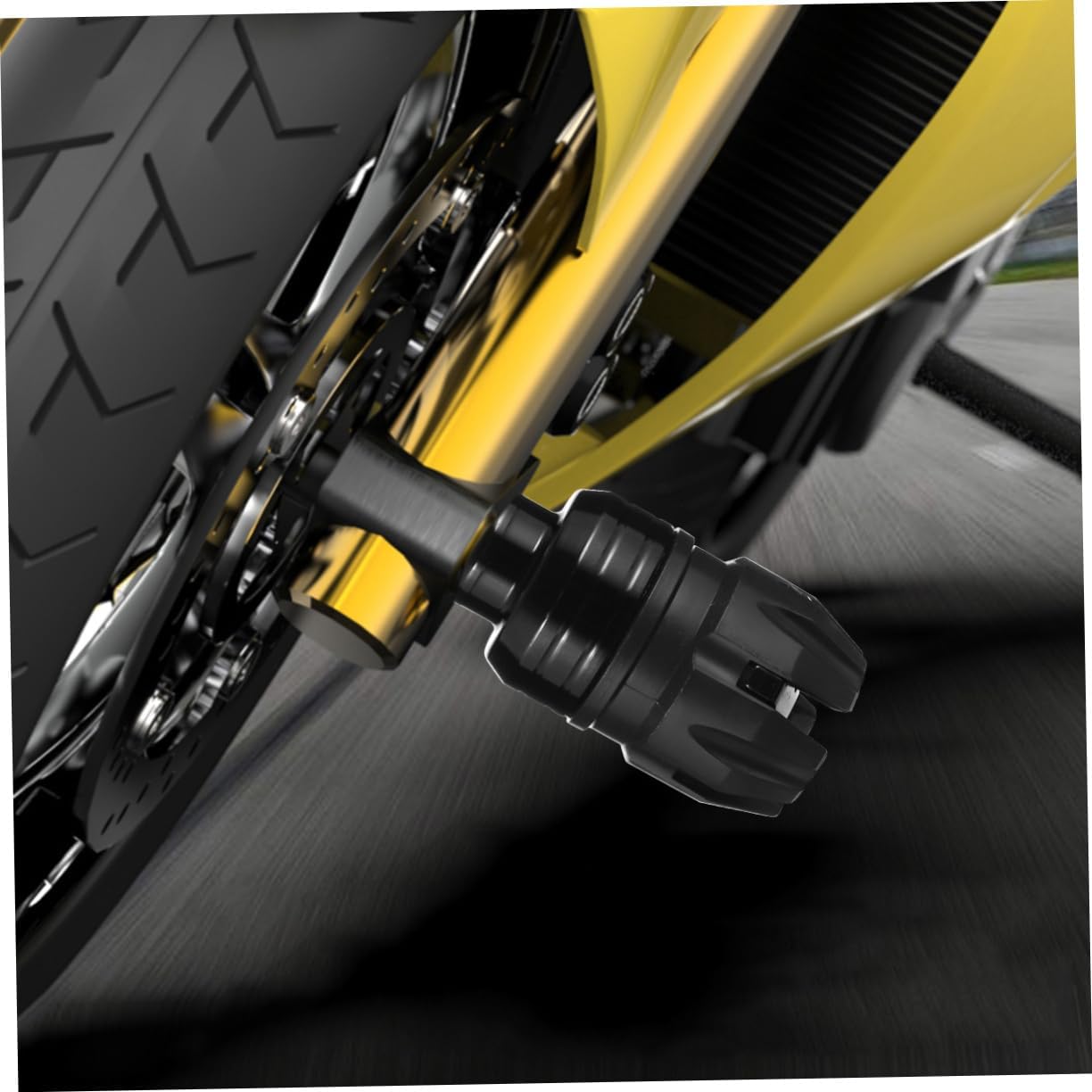 4pcs Motorcycle Fork Frame Sliders Black Crash Protection Cup for Off-road Bikes