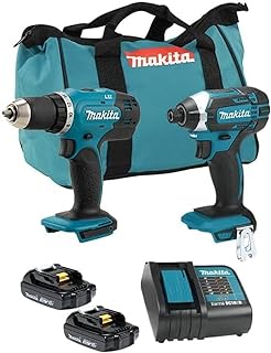 18V LXT Compact 2-Tool Combo Kit, 1/2" Drill-Driver & 1/4" Impact Driver, Includes (2) Compact Batteries, Charger & Tool Bag