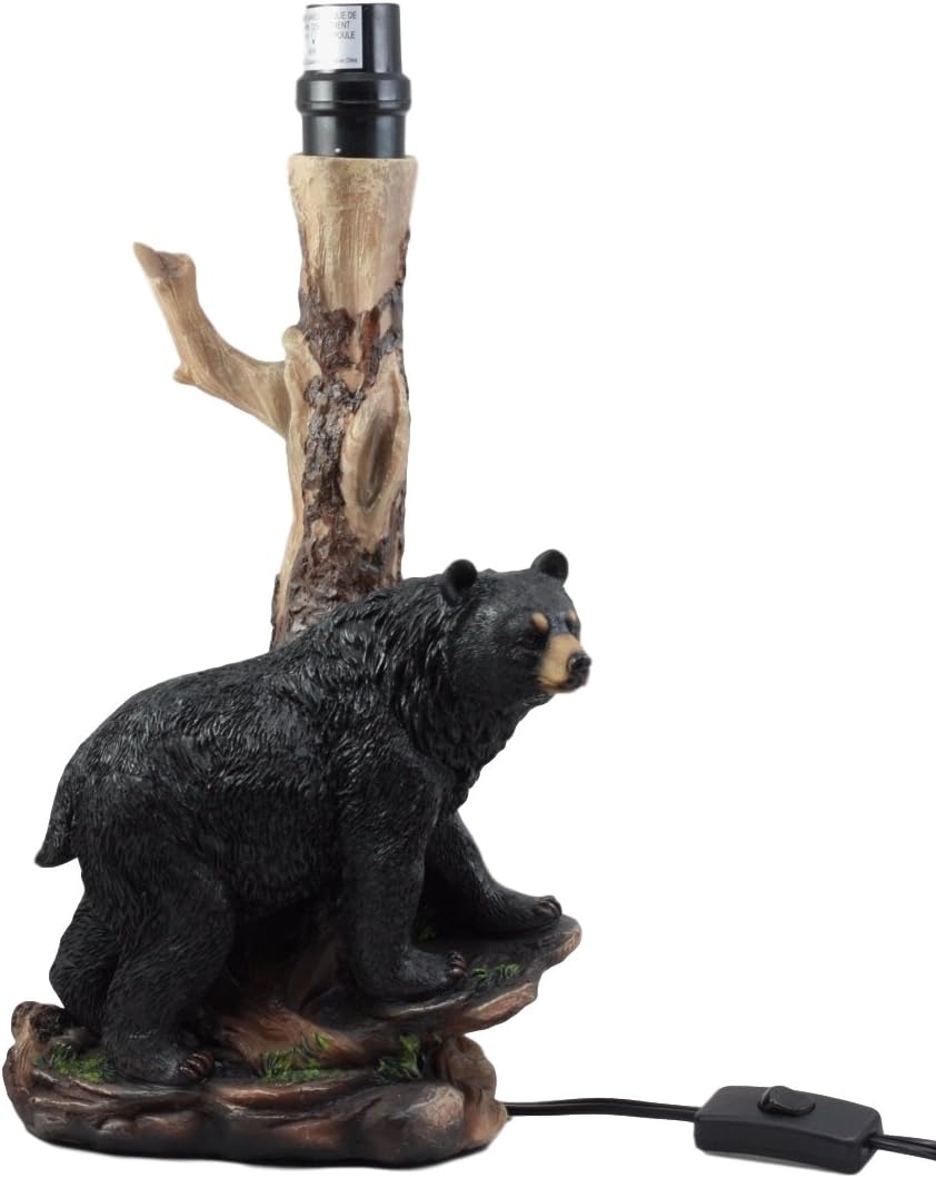 Exclusive Discount 80% Offer Ebros Gift Woodlands Rustic River Black Bear Desktop Table Lamp Statue Decor with Shade 20H Amazing 🔥 Ebros Gift Woodlands Rustic River Black Bear Desktop Table Lamp Statue Decor with Shade 20H