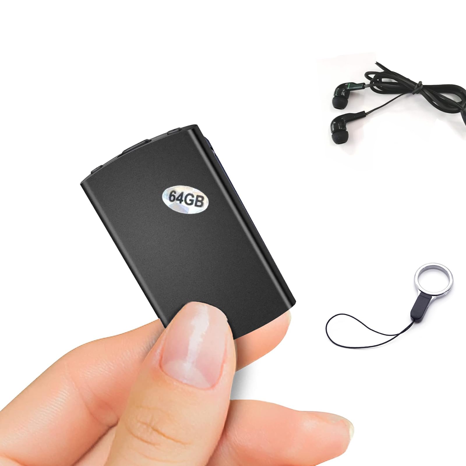 Voice Recording Device, Small Voice Recorder 64GB with 768 Hrs Storage Capacity, 24 Hours Continuous Recording