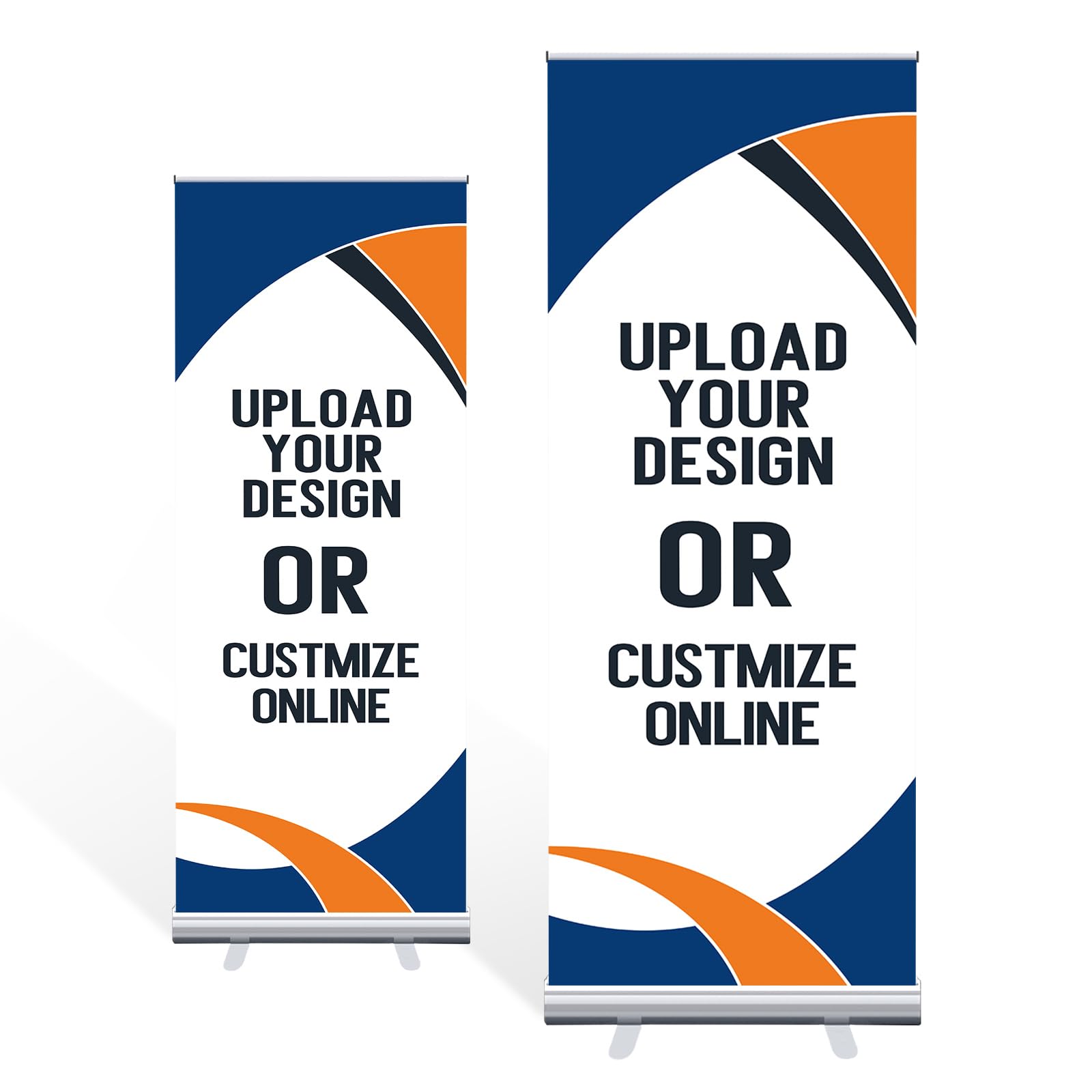 Amazon.com : nocntcro 24 x 63 inch retractable banner customizable ...