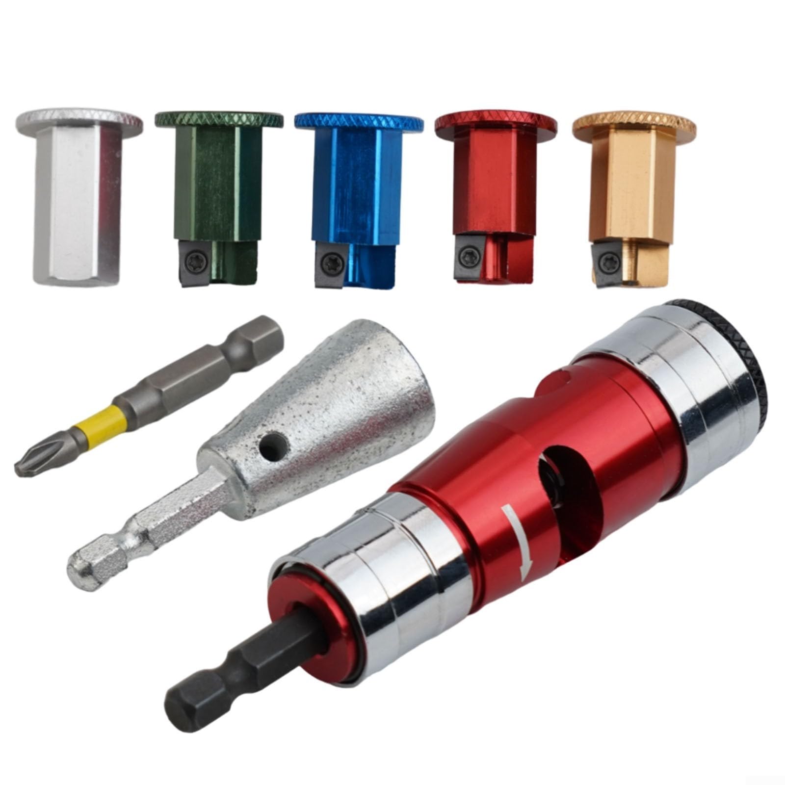 Electric Wire Stripper Compatible with Drill, Automatic Cable Stripping Tool with High-Speed Rotating Blades, Aluminium Alloy Construction for Home, Industrial and Electrical Maintenance