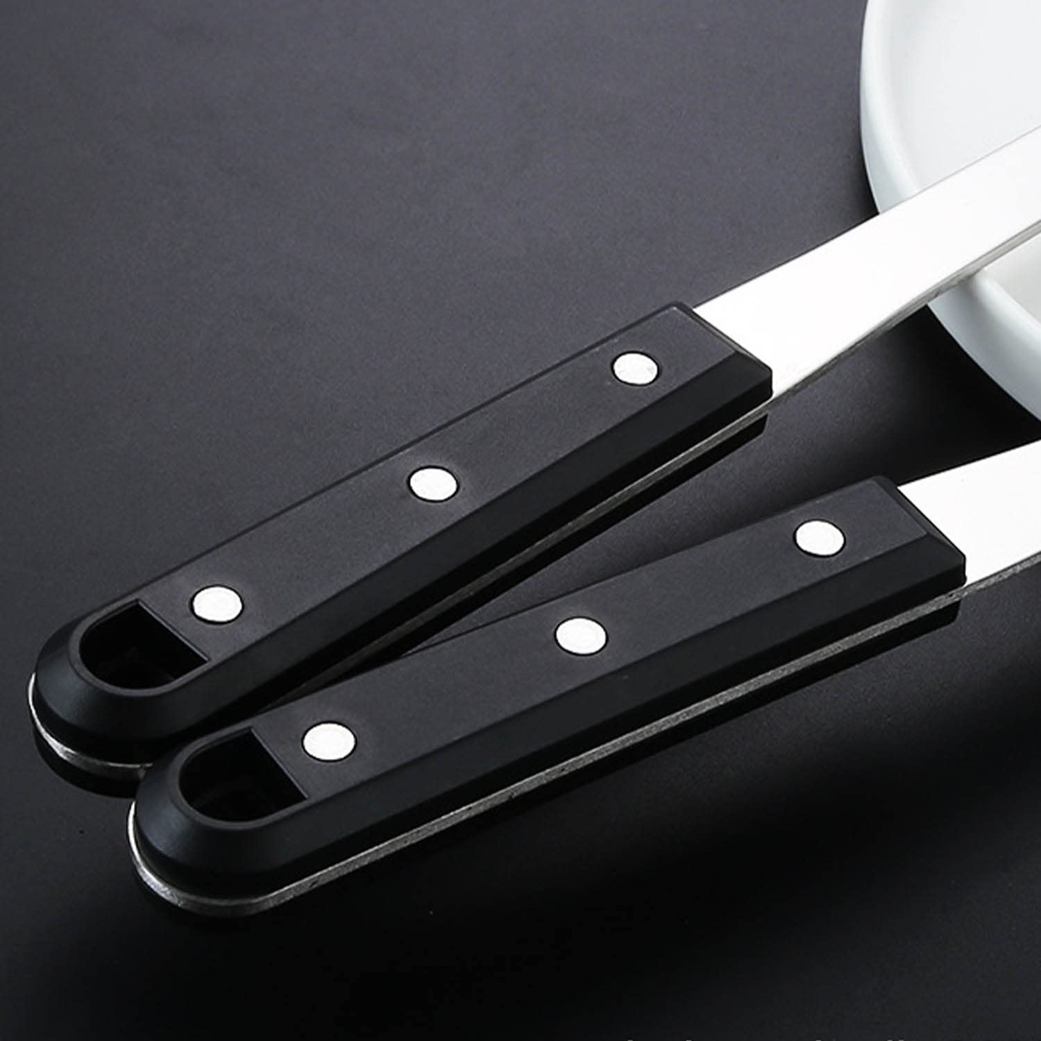 Set di Utensili da Cucina Acciaio Inossidabile Stoviglie Include Cucchiaio Scanalato Spatola Scanalata Spatola Grande Cucchiaio Mestolo, Confezione da 5