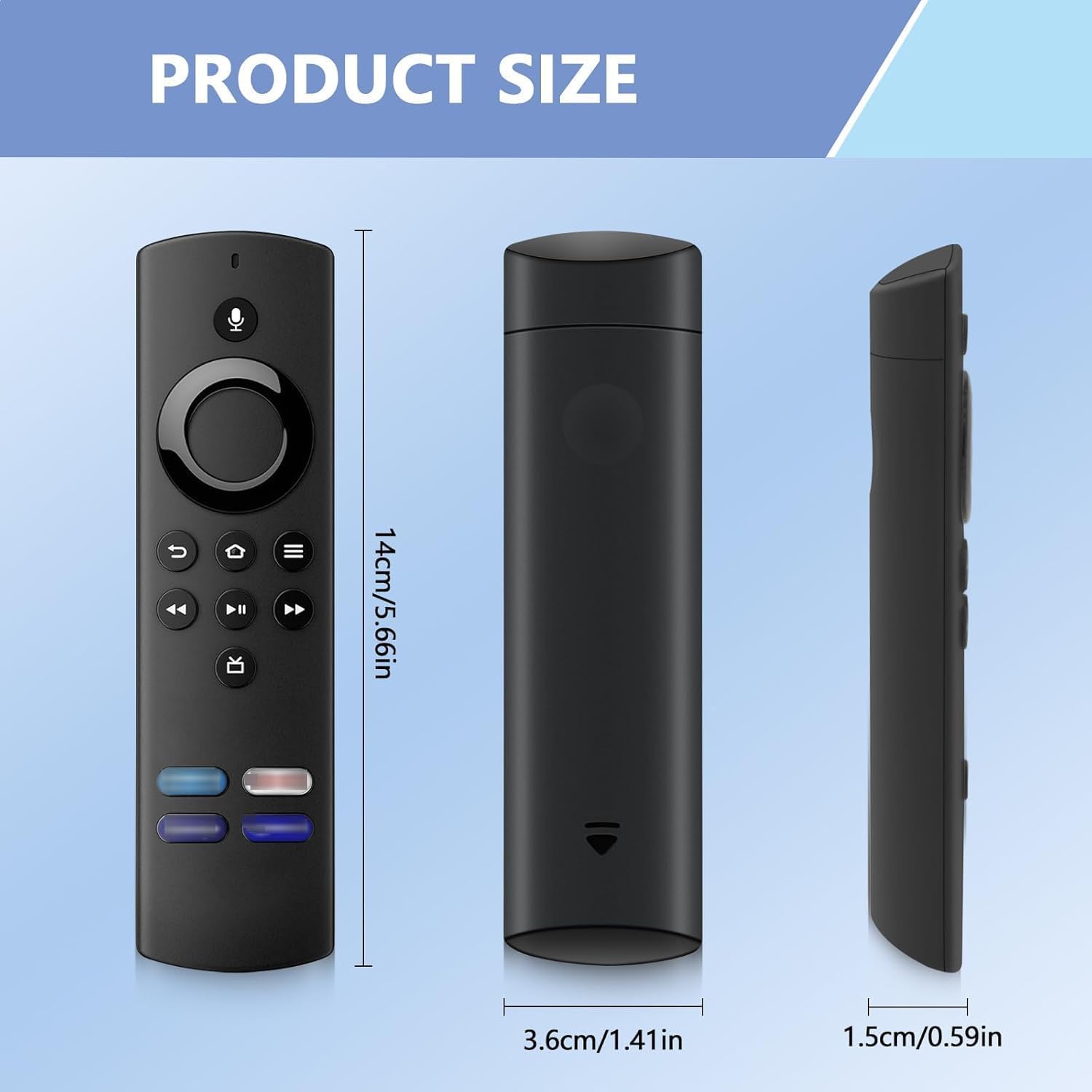 Replacement Voice Remote Control for AMZ Smart TV-Stick(2nd Gen, 3rd Gen, Lite, HD), für AMZ Smart TV Cube ((2nd Gen, 3rd Gen), Compatible with Insignia/Toshiba/Pioneer/TCL/Samsung Smart TVs — view 6