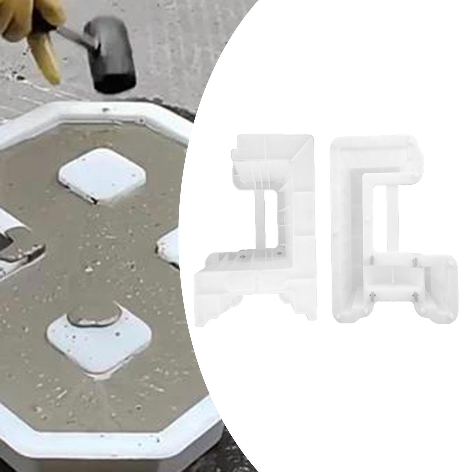 Generic 2 Pezzi Modello Blocchi Pozzo Cemento Mattoni Riutilizzabile in PP per Percorsi E Piante Adatto a Terrazza Parco Cortile Casa Giardino, Style E