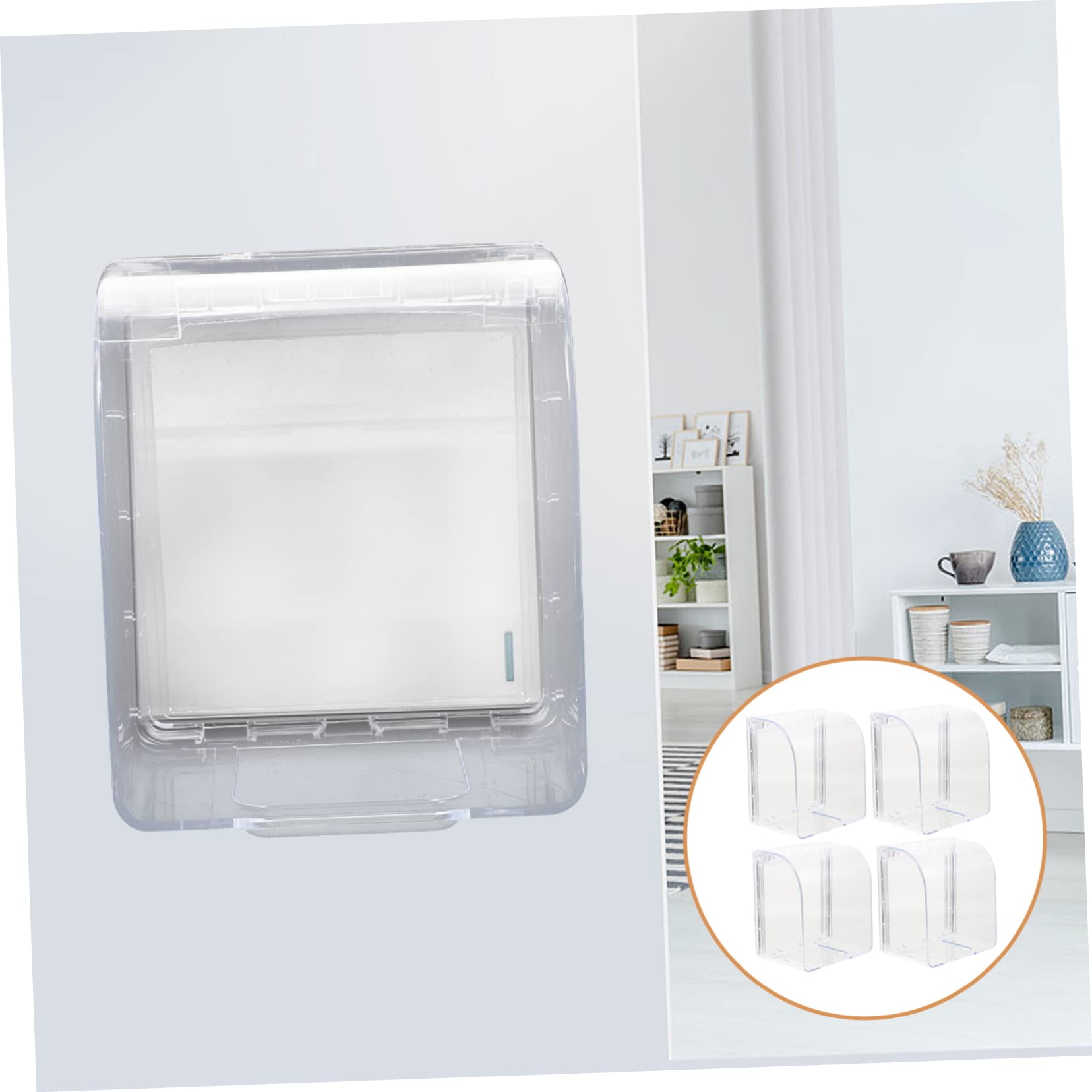 HOMSFOU 4 Set Copertina Impermeabile A Spina Copertina Di Outlet Protettore Prese Esterne Impermeabili Protezione Della Presa Chiamata Coperture Copertine Pc 4 Pezzi * 4