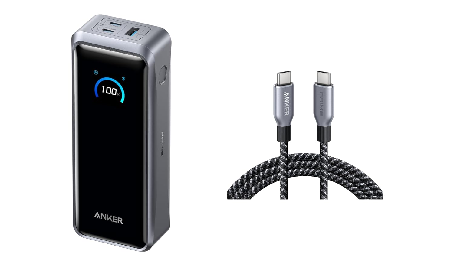 Anker Prime Power Bank USB C to USB C Cable Bundle