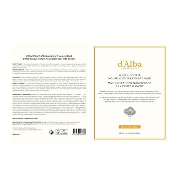 d'Alba Italian White Truffle Nourishing Treatment Mask Nourishing Face Mask for the Night (Pack of 5)